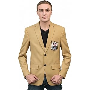 UNIQUELEATHER Men's Hall Of Fame Blazer Coat Jacket