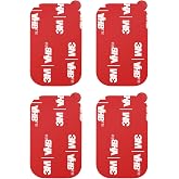 APPS2Car 3M VHB Adhesive Pads Double-Sided Replacement Mounting Tape 4-Pack | for Magnetic Car Phone Mount, Sticky Sticker Tapes for Dashboard &amp; Windshield Mounts - Grey, 1.9 x 1.1 Inches