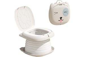 Portable Potty for Toddler, Practical & Foldable Travel Potty with Trash Bag & Storage Bag for Car, Camping, Outdoor, Indoor,
