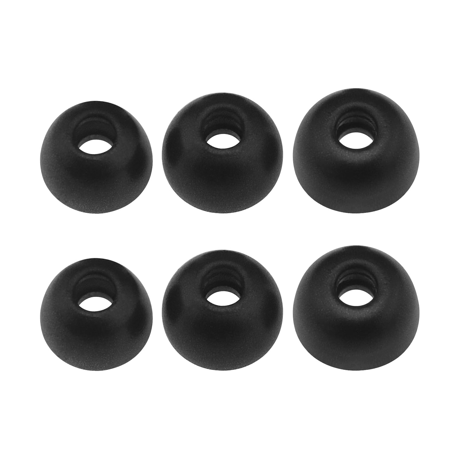YINETTECH 6Pcs Memory Foam EarBuds Replacement Compatible with Jabra Elite 75t 65t Earphones Memory Foam Ear Tips Accessories Black