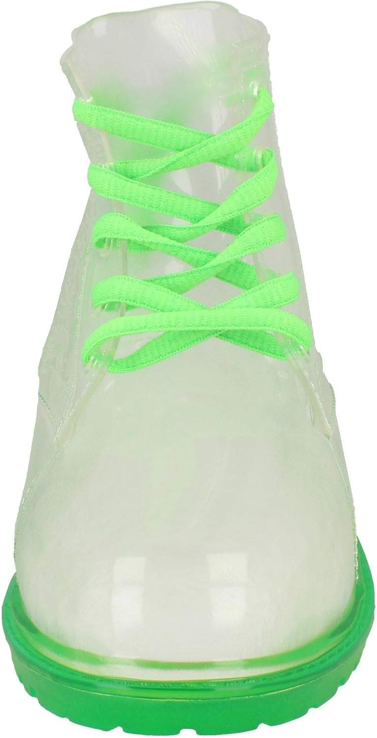 green jelly shoes
