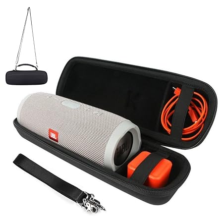 AresKo Tasche für JBL Charge 3, Reisetasche Nylon Eva Aufbewahrungstasche Schultertasche Hülle für JBL Charge 3 Tragbarer Blu
