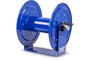 Coxreels 117-3-250 Hand Crank Hose Reel - Spool for Coiling Hoses and Cables - Rotating Storage with Hand Crank - Steel Manual Air Hose Reel - 17 x 18.25 x 18 Inches