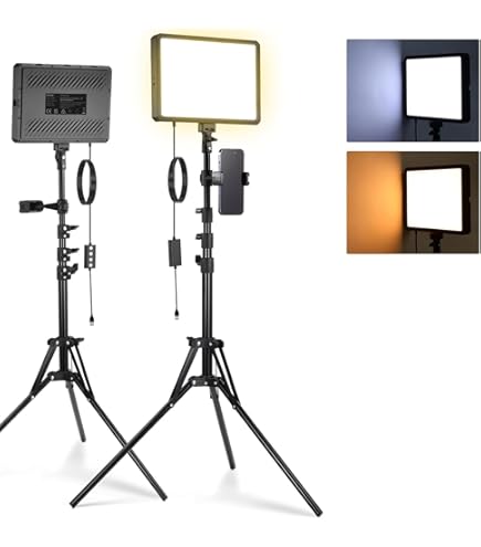 Amazon.com: Godox LED1000Bi II Bi-Color LED 2-Light Kit with