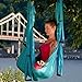 Yoga Swing – Antigravity Yoga Hammock – Aerial Trapeze – Sling – Inversion Tool for Back Pain Relief – 2 Hanging Straps – 4 Heavy Duty Carabiners – 6 EVA Handles and Beginner PDF Guide Included.