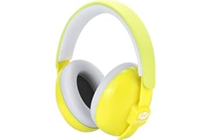 Hocazor HZ002 Baby Ear Protection, Noise Cancelling Headphones for Babies and Toddler 3 Months up to 24 Months, Baby Earmuffs for Fireworks, Sleeping, Concerts, Plane - Yellow