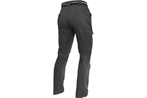 AREOUTS Men's Hiking Pants Quick-Dry Lightweight Waterproof Travel Outdoor Camping Hunting Fishing Work Cargo Pants