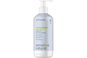 ATTITUDE Body Lotion for Sensitive Skin with Oat, Made in Canada, EWG Verified, Dermatologically Tested, Vegan, Extra Gentle,