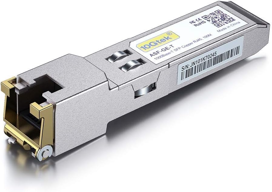 10Gtek UF-RJ45-1G SFP Transceiver 1000Base-T Copper Module