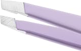 Tweezerman Lavender Mini Slant Tweezers with Travel Case - Stainless Steel view 2