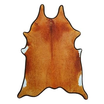 Amazon De Pawaca Teppich Kunstfell Kuhfell Teppich Leopard Fell