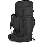 Kelty Coyote 60-105 Liter Internal Frame Backpack - Hiking, Backpacking, Travel, Hydration Compatible, Adjustable Torso (85L / Black)