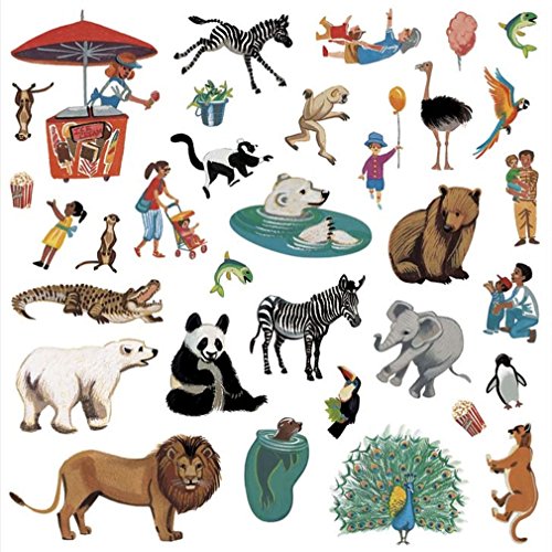 Peaceable Kingdom Press Sticker Fun! At The Zoo Reusable Sticker Tote