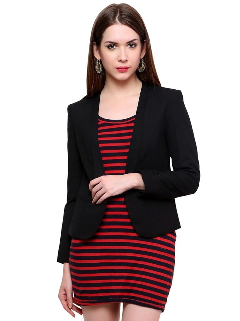 pannkh women's polyester blazer