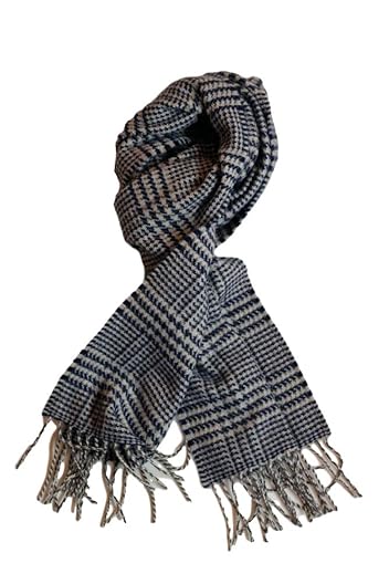 Wool Angora Scarf ALLAA 19759: Navy
