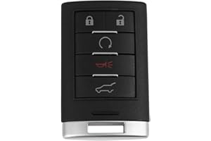 uxcell Keyless Entry Remote Control Car Key Fob Replacement NBG009768T 315Mhz 5-Button for Cadillac SRX 2010 2011 2012 2013 2
