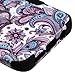 LUXCA Galaxy S8 Case, Hybrid Dual Layer [Heavy Duty] TUFF [Includes Screen Protector] Rugged Shockproof Protective Cover Case for Samsung Galaxy S8 (Purple European Paisley)