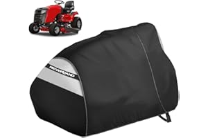 NEVERLAND Riding Lawn Mower Cover - Universal Fit 72x54x46 Inch, Waterproof Windproof Tractor Cover with Buckles & Straps, Heavy Duty PU Oxford for Outdoor Storage