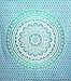 Ombre Tapestry Wall Hanging, Mandala Tapestry College Dorm Tapestry Mandala Tapestry Dorm Decor Indian Hippie Tapestry Bohemian Bedspread Bedding Beach Tapestry (Queen ( 84X85 inches approx), Green)