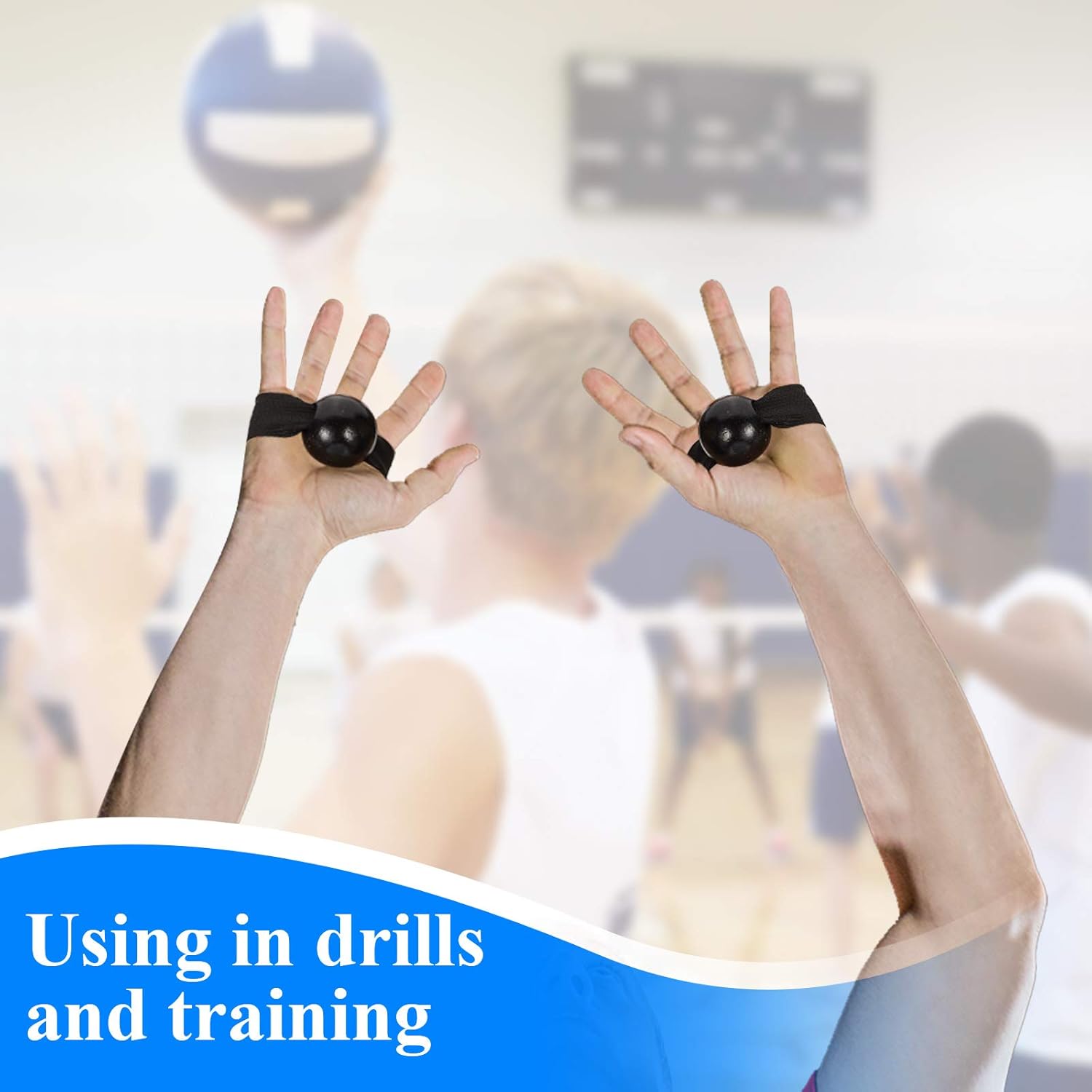 Skylety 4 Pieces Volleyball Training Technique Setting Aid Volleyball Equipment for Teaching Proper Hand Placement and Preventing Excessive Hand Contact (4 Straps and knobs) : Sports & Outdoors