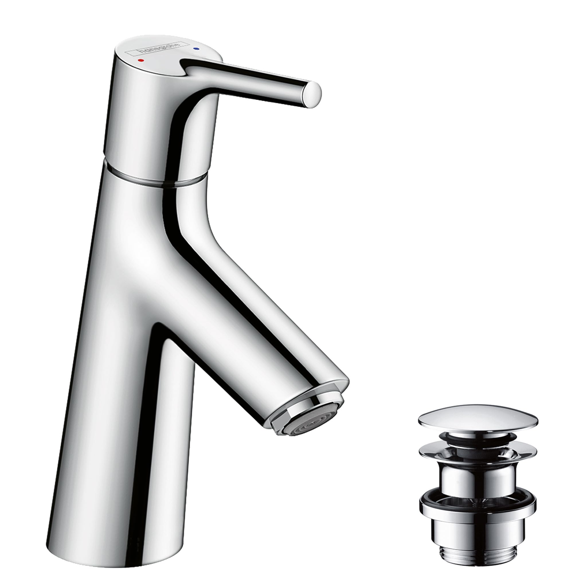 hansgrohe Talis S basin mixer tap 80 with push open waste, chrome 72011000