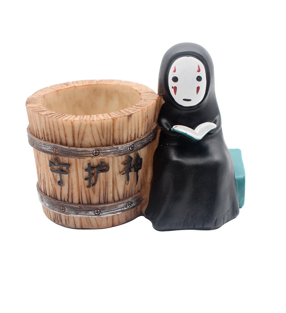 Hillento Creative Pencil Holder, Fashion No Face Male Office Desk Organizer Pen and Pencil Holder for Desk, Book