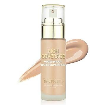 Swiss Beauty High Coverage Waterproof Foundation White Ivory