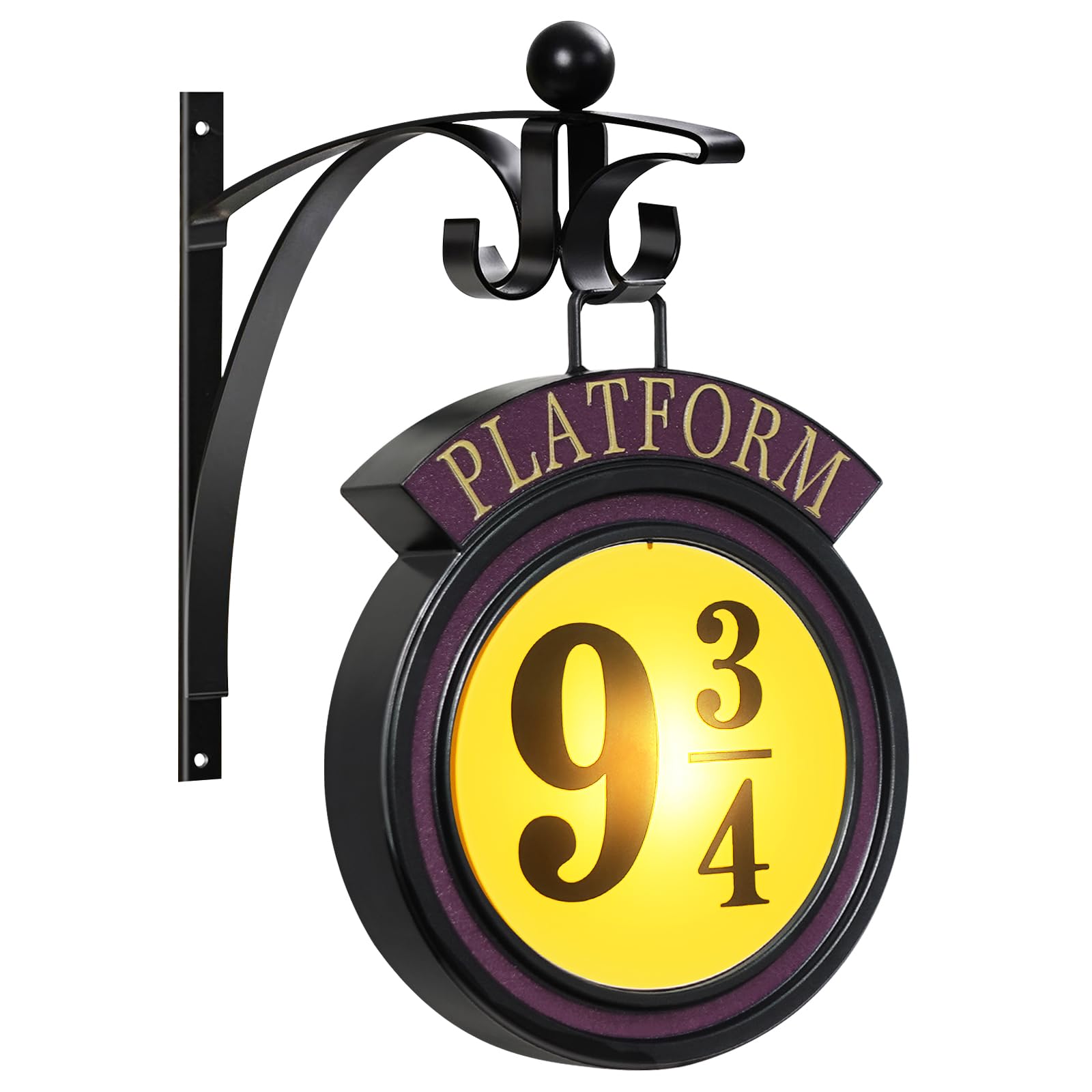 Photo 1 of *MINOR DAMAGE** Weronikate Platform 9 3/4 Sign Light,Movies Metal Wall Hanging Platform Sign Decorative Novelty Light, Room Party Decoration Vintage Hanging Night Light