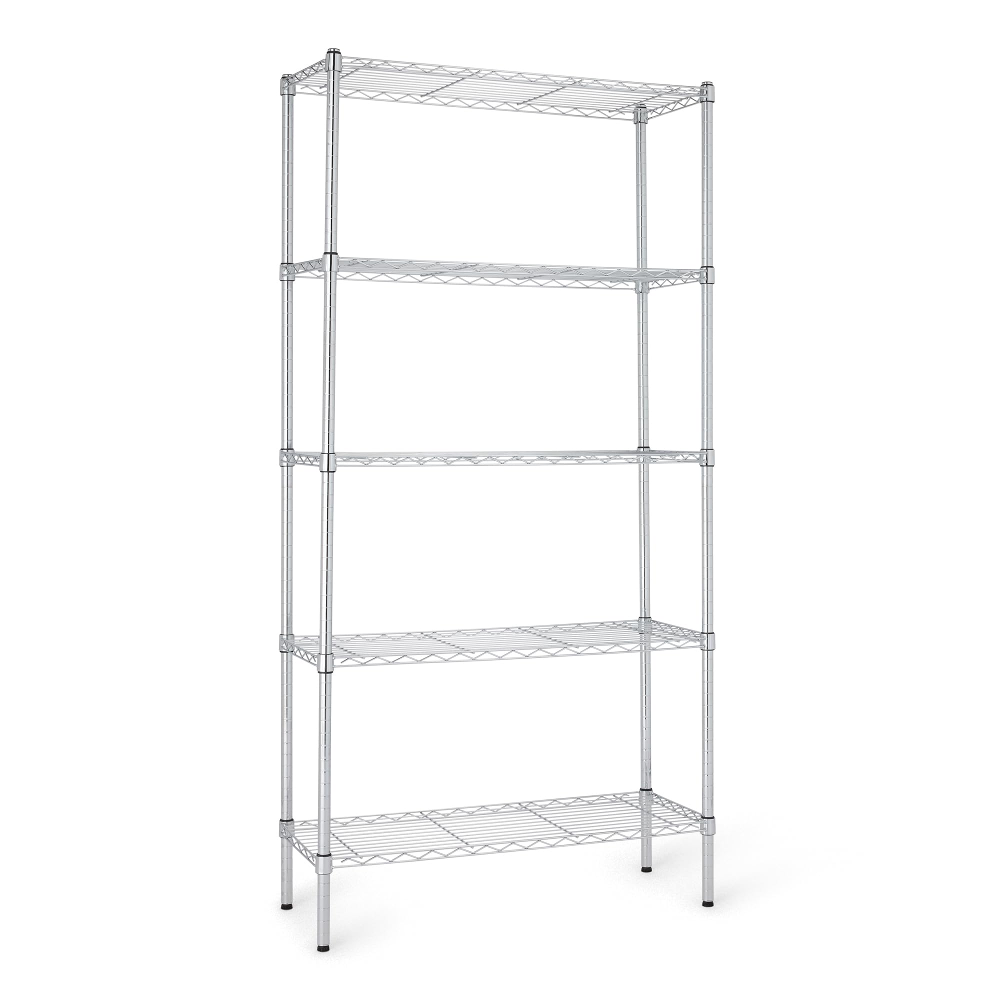 Photo 1 of ***********FOR PARTS ONLY, MISSIN THE CONNECTORS***************
Amazon Basics 5-Shelf Adjustable Heavy Duty Steel Wire Rack Storage Shelving Organizer for Kitchen, Garage, 36" L x 14" W x 72" H, Chrome