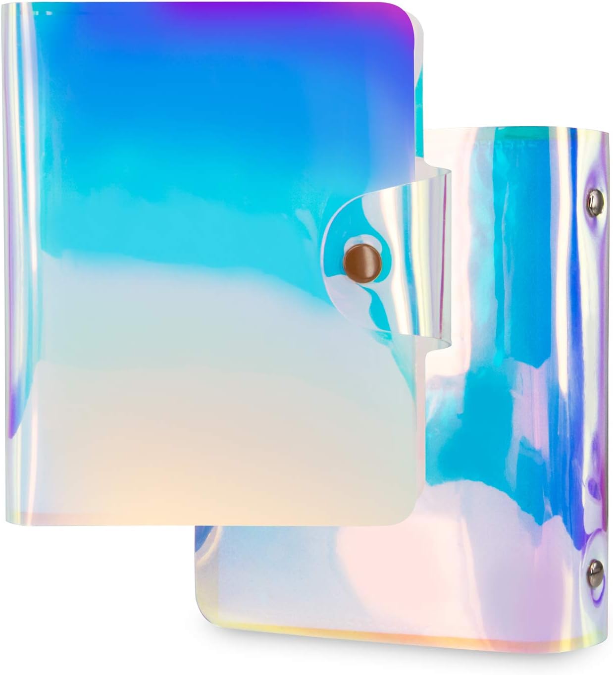 WOLVEN Mini Photo Album Compatible with Polaroid Fujifilm Mini 7s 8 8+ 9 25 26 50s 70 90 11 Film - Dazzles Transparent