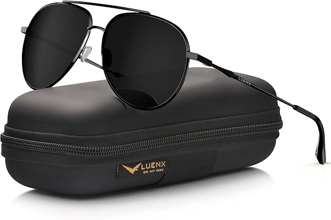 LUENX Aviator Sunglasses Polarized Mens 