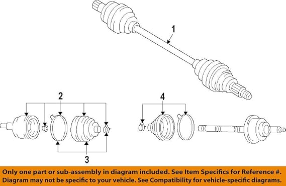 Amazon Com Mitsubishi 3817a157 Cv Joint Boot Kit Automotive