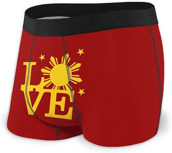 Filipino Sun Bright Love Men's Soft Underwear Boxer Briefs at Amazon