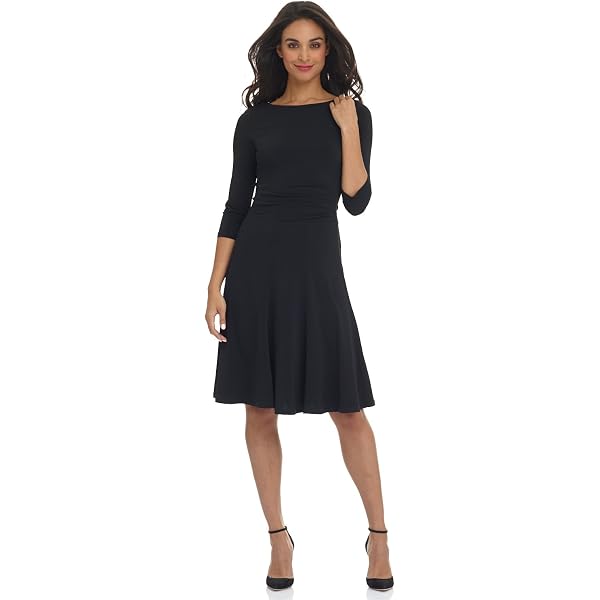 Jessica London Women's Plus Size Short Sleeve Fit and Flare Dress