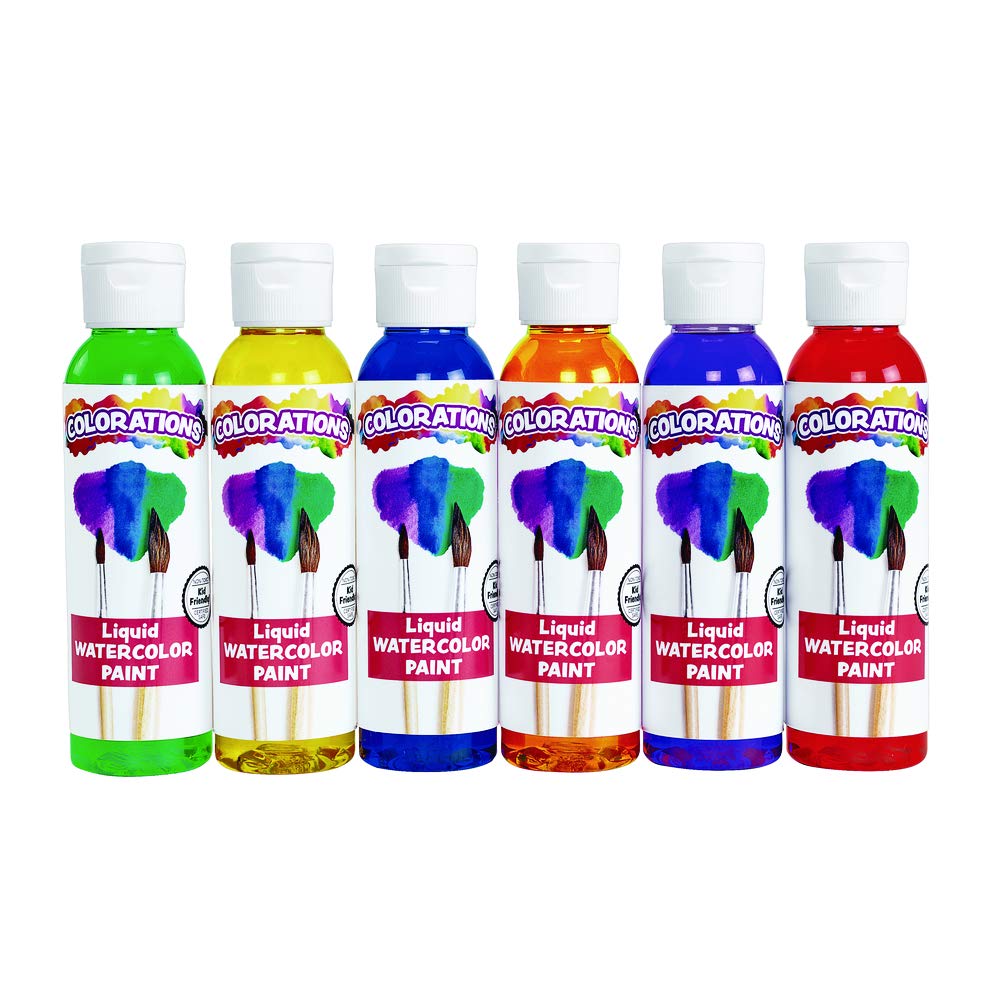 Colorations Liquid Watercolor Paint Rainbow Pack Classroom