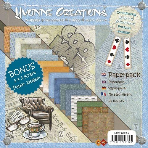 Card Deco Yvonne Creations-Men-Paperpack