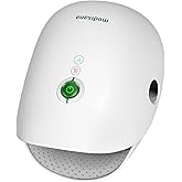 Medisana Hand Massager with Heat and Compression, Cordless Hand Massager for Arthritis and Carpal Tunnel Relief, Knuckle Stretching Massage, Birthday Christmas Gifts for Men Women Dad Mom-White