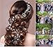 Wedding Headband Hair Accessories for Bride and Bridesmaid, Crystals Extra Long Hair Accessory for Party and Evening for Women and Girls (19.7 Inches)