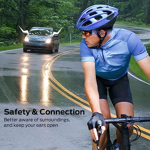 BUGANI Ecouteurs Bluetooth sans Fil Sport, Casque Bluetooth sans Fil 5.4, Écouteurs à Conduction Osseuse avec 40H HiFi Stéréo Basses Casque, Oreillette Bluetooth Sport IPX5 Étanche, Running/Gym