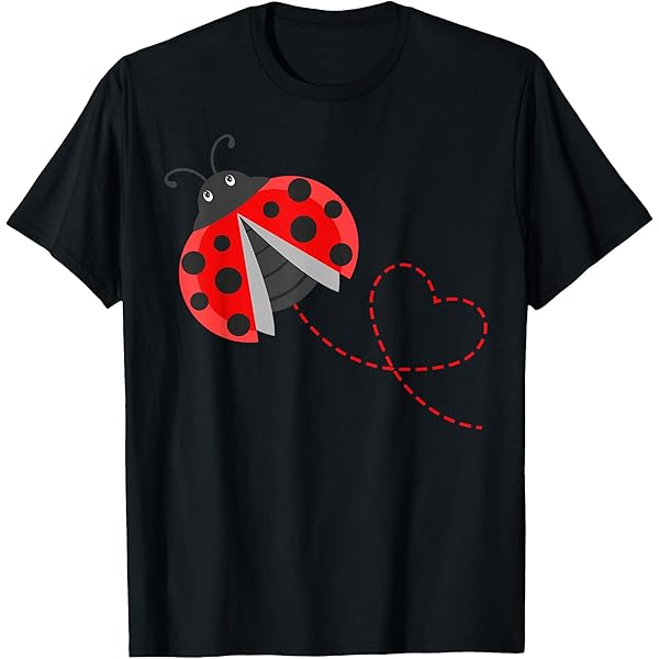 Amazon.com: Womens Lady Bug Red & Black Spotted Beetle