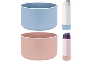 HEYSKAY 2PCS Silicone Boot for Owala Flask Water Bottle Anti-Slip Protective Sleeve for Owala Twist,FreeSip and Flip Stainless Steel Water Bottle BPA-Free Boot Bottom Base