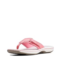 Clarks Women's Breeze Sea Flip-Flop, Bright Pink