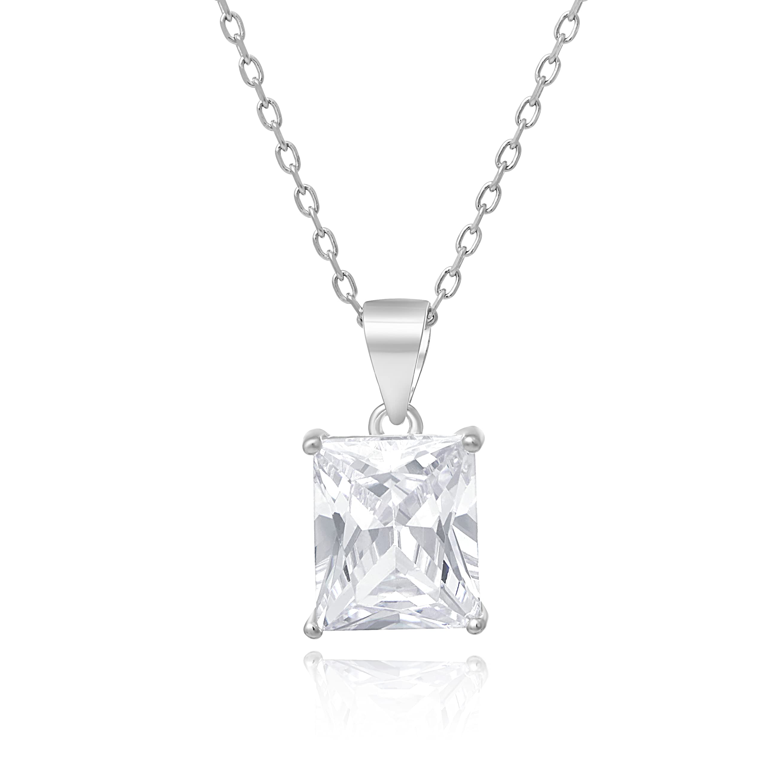 Women’s 925 Sterling Silver Zirconia Stone Crotone Pendant, a Great Gift or Present for Ladies