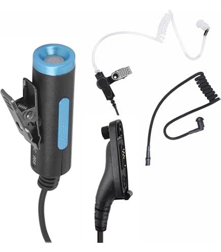 Auricular Con Micrófono De Garganta, Tubo Acústico Transparente, Walkie - Foto 9