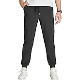 Idtswch 34/36/38/40 Long Inseam Mens Tall Sweatpants Fleece-Line Extra Long Joggers Pant with Zip Pockets