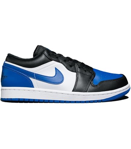 Amazon.com | Jordan Men's Air 1 Low White/Royal Blue-Black-White