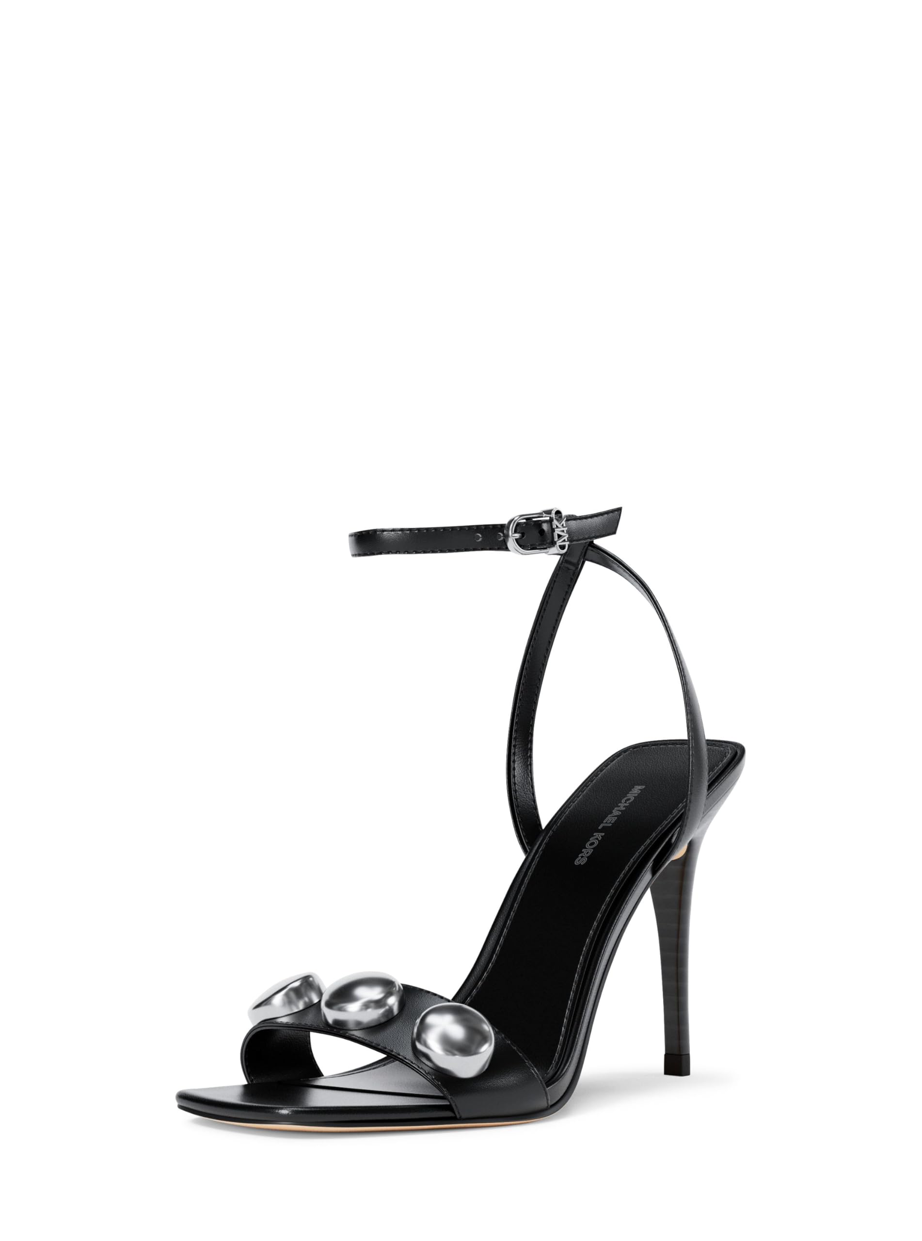 Michael Kors Women’s Liana Dome Stud Sandal, Dome Studs/Black, 8