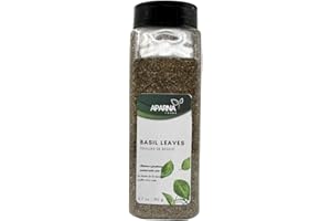 Aparna Foods Basil Leaves, Dried Herb Seasoning, 190g