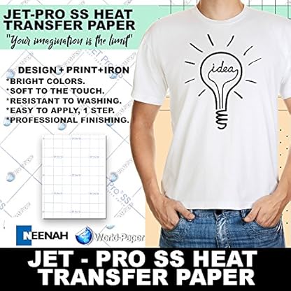 Inkjet Jet Pro Soft Stretch Transfer Paper 8.5" x 11" (15 sheets)