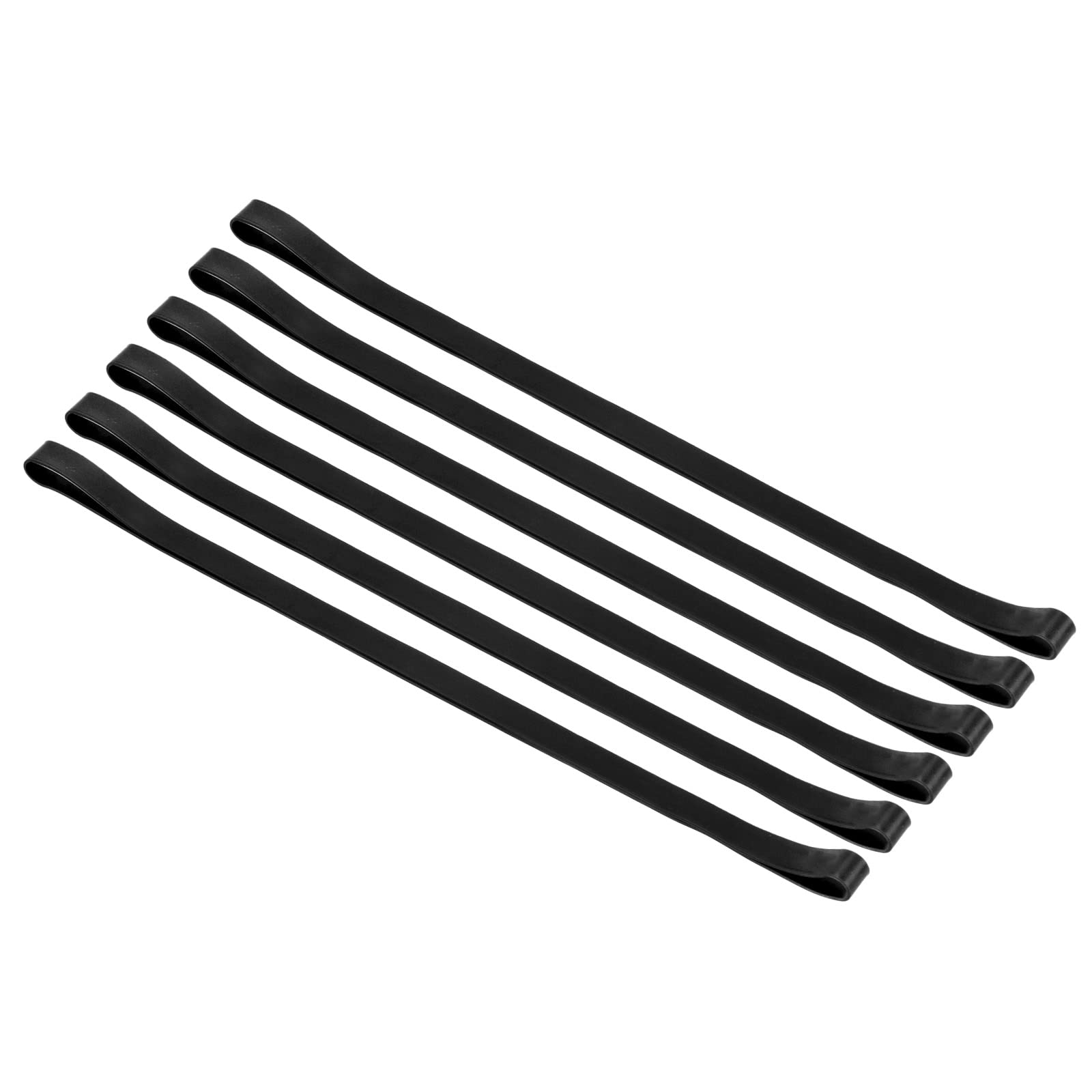 PATIKIL Towel Bands, 6 Pack Elastic Elastic Beach Chair Towel Clips Windproof Towel Holder Silicone Rubber Bands Straps for Beach Pool Cruise Chairs, Black